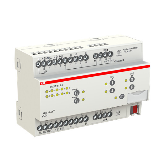 ABB HCC/S2.1.2.1 Heiz-/Kühlkreis Controller, 2fach, 0-10 V, manuelle Bedienung, REG, Made in Germany