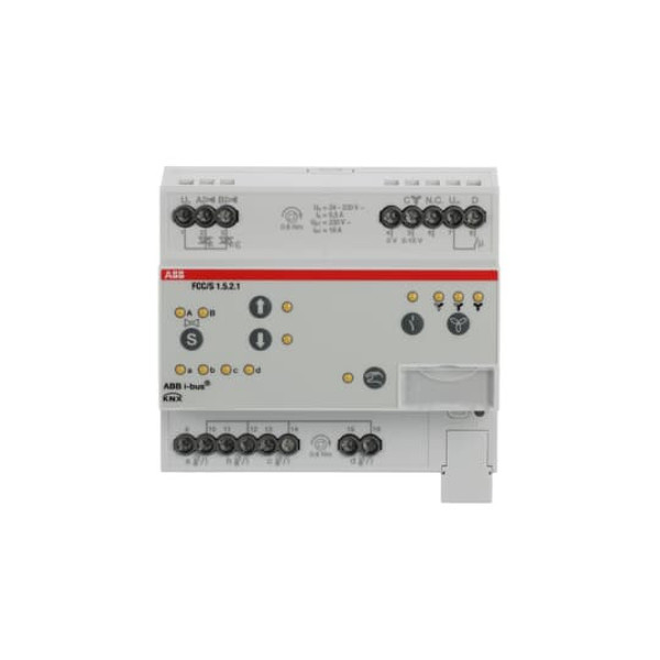 ABB FCC/S1.5.2.1 Fan Coil Controller, 2 x PWM, 0-10 V, manuelle Bedienung, REG, Made in Germany