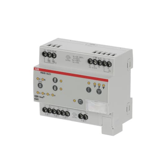 ABB FCC/S1.5.2.1 Fan Coil Controller, 2 x PWM, 0-10 V, manuelle Bedienung, REG, Made in Germany