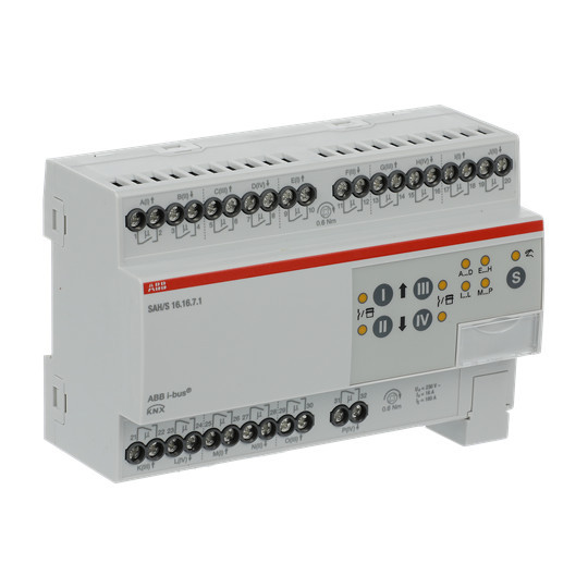 ABB SAH/S16.16.7.1 Schalt-/Jalousieaktor, 16fach, 16 A, REG, Made in Germany