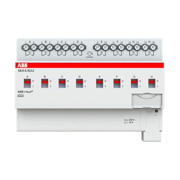 ABB SA/S8.16.2.2 Schaltaktor, 8fach, 16 A, REG, Made in Germany