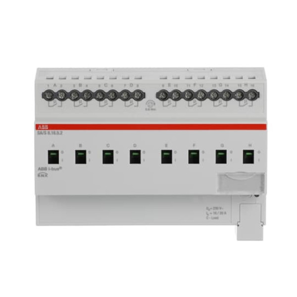 ABB SA/S8.16.5.2 Schaltaktor, 8fach, 16 A, C-Last, REG, Made in Germany