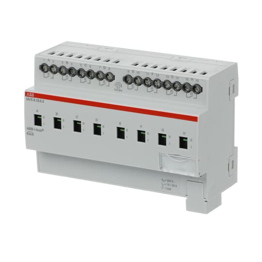 ABB SA/S8.16.5.2 Schaltaktor, 8fach, 16 A, C-Last, REG, Made in Germany