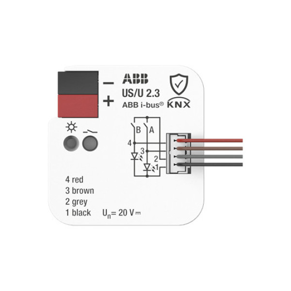 ABB US/U2.3 Universal-Schnittstelle, 2fach, UP, Made in Germany