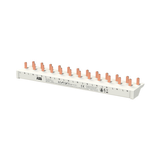 ABB Phasenschiene PSc 1/24/10 N 1Ph.+N, 12 Module, 24Pins,10qmm für FI/LS DS301C, Made in Germany