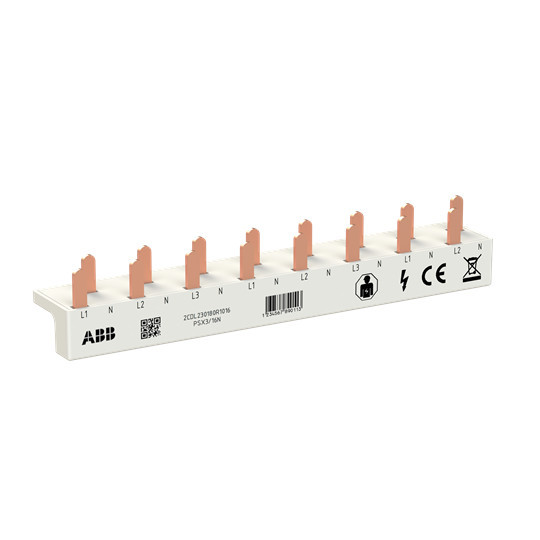 ABB PSX3/16N Phasenschiene FlexLine 3P+N, 16Pins, 8 TE, 10qmm L1-N-L2-N-L3-N-L1-..., Made in Germany