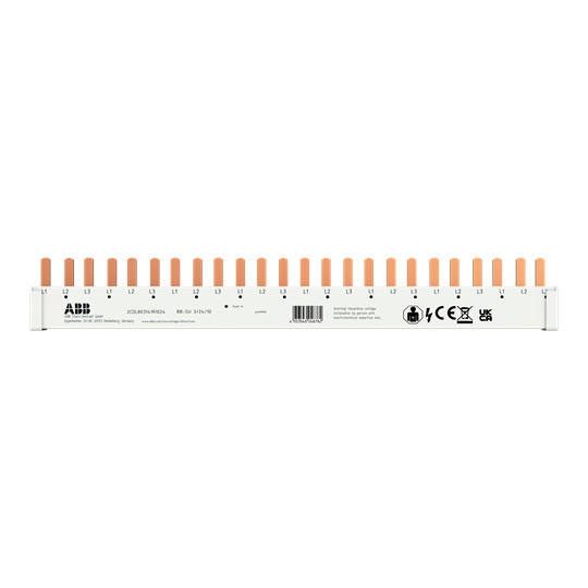 ABB BB-SU 3/24/10 - Phasenschiene 3-phasig, 10mm², 24 PINs für S200C, Made in Germany