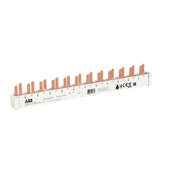 ABB BB-SU 3/24/10 - Phasenschiene 3-phasig, 10mm², 24 PINs für S200C, Made in Germany