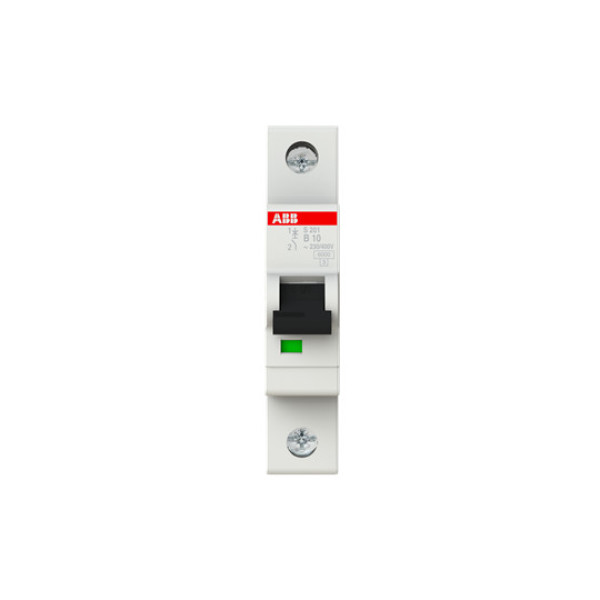 ABB S201-B10 Sicherungsautomat B-Char., 6 kA, 10 A, 1P, Made in Germany