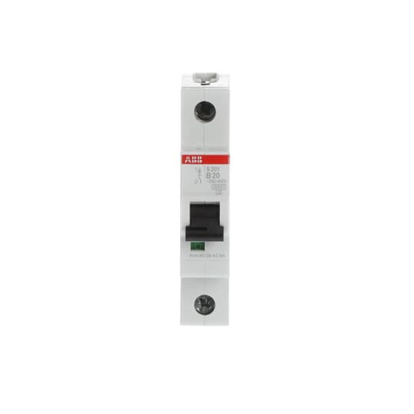 ABB S201-B20 Sicherungsautomat B-Char., 6 kA, 20 A, 1P, Made in Germany