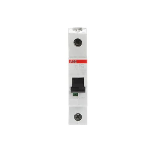 ABB S201-B63 Sicherungsautomat B-Char., 6 kA, 63 A, 1P, Made in Germany
