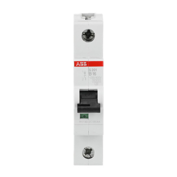 ABB S201-B16 Sicherungsautomat B-Char., 6 kA, 16 A, 1P, Made in Germany