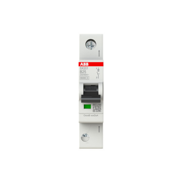 ABB SX201-B25 Sicherungsautomat Flexline B-Charakteristik, 6kA, 25A, 1P