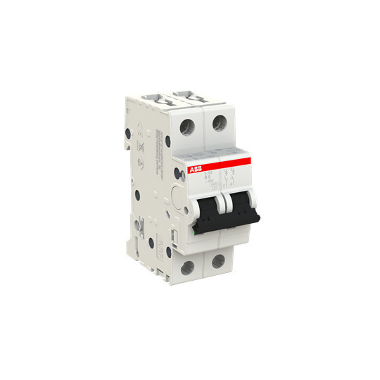 ABB S202-B6 Sicherungsautomat B-Char., 6 kA, 6 A, 2P, Made in Germany