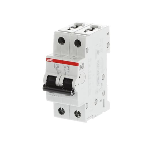ABB S202-B20 Sicherungsautomat B-Char., 6 kA, 20 A, 2P, Made in Germany