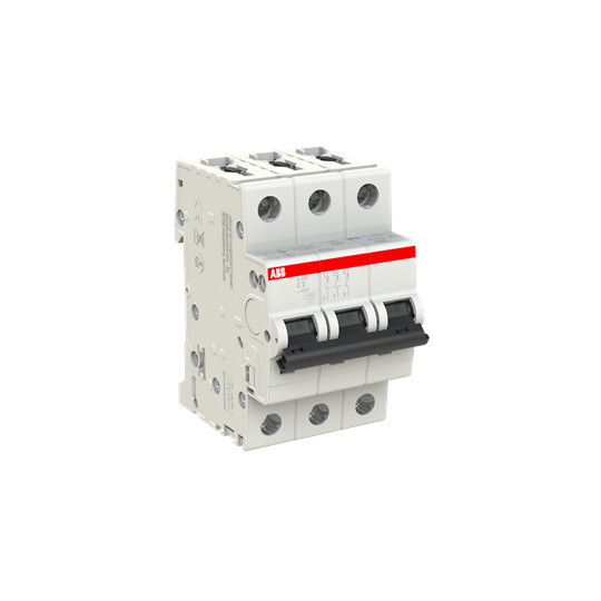 ABB S203-C2 Sicherungsautomat C-Char., 6 kA, 2 A, 3P, Made in Germany