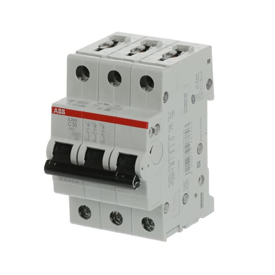 ABB S203-C10 Sicherungsautomat C-Char.,6kA,10A,3P, Made in Germany
