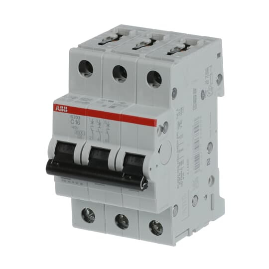 ABB S203-C16 Sicherungsautomat C-Char., 6 kA, 16 A, 3P, Made in Germany