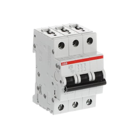 ABB S203-B20 Sicherungsautomat B-Char., 6 kA, 20 A, 3P, Made in Germany