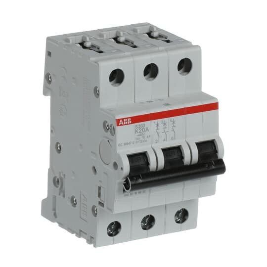 ABB S203-K20 Sicherungsautomat K-Char., 6 kA, 20 A, 3P, Made in Germany