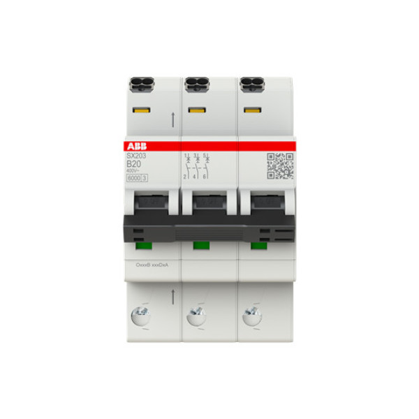 ABB SX203-B20 Sicherungsautomat Flexline B-Charakteristik, 6kA, 20A, 3P