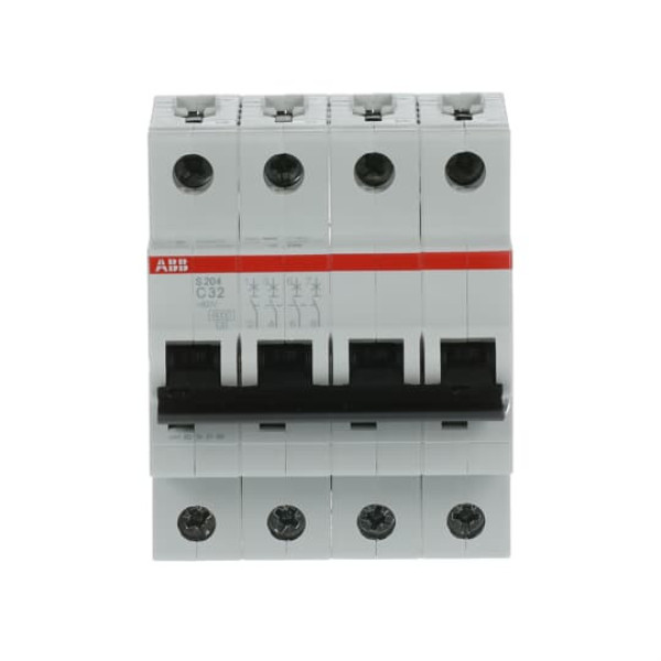 ABB S204-C32 Sicherungsautomat C-Char., 6 kA, 32 A, 4P, Made in Germany