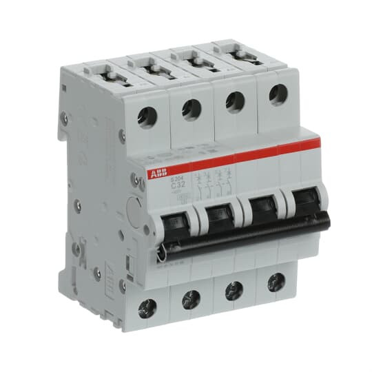 ABB S204-C32 Sicherungsautomat C-Char., 6 kA, 32 A, 4P, Made in Germany