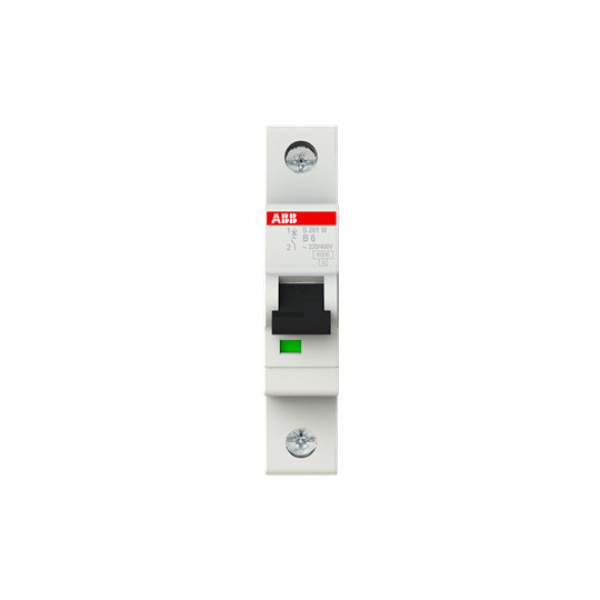ABB S201M-B6 Sicherungsautomat B-Char., 10 kA, 6 A, 1P, Made in Germany