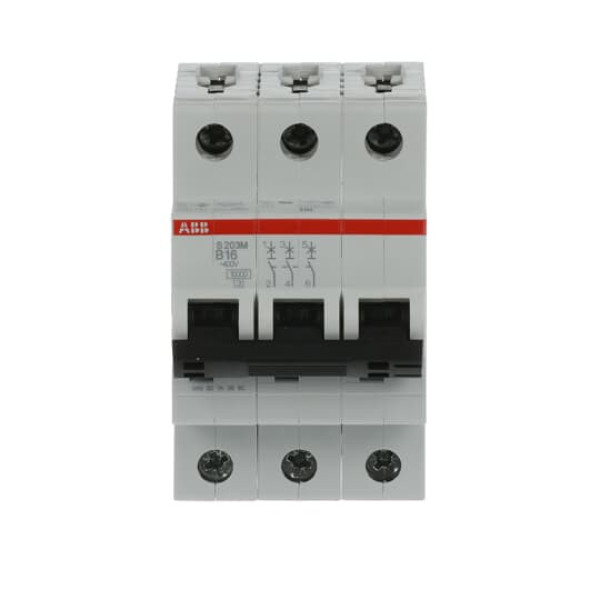 ABB S203M-B16 Sicherungsautomat B-Char., 10 kA, 16 A, 3P, Made in Germany