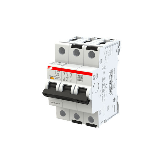 ABB S303P-Z2 Sicherungsautomat Z-Char., 25kA, 2A, 3P, Made in Germany