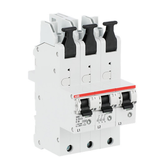 ABB S751/3-E35 sel. Haupt-LS SHU E-Char.,25kA,35A,3x1P