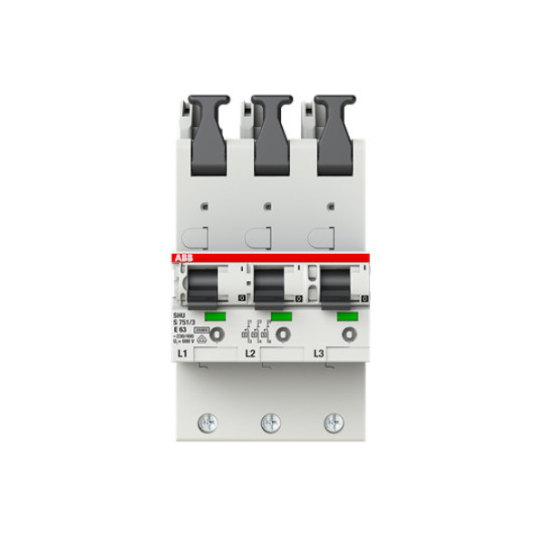 ABB S751/3-E63 sel. Haupt-LS SHU E-Char.,25kA,63A,3x1P
