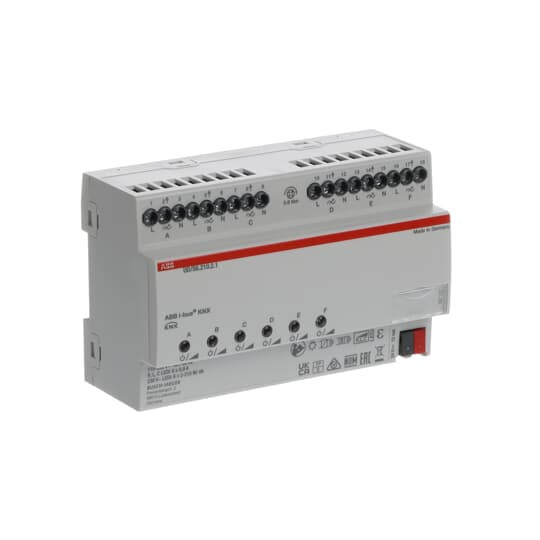 ABB UD/S6.210.2.1 LED-Dimmer, 6fach, 210 W/VA, REG, Made in Germany