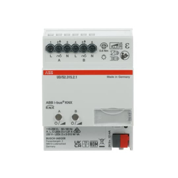ABB UD/S2.315.2.1 LED-Dimmer 2x315 W/VA 1/2 fach, Made in Germany