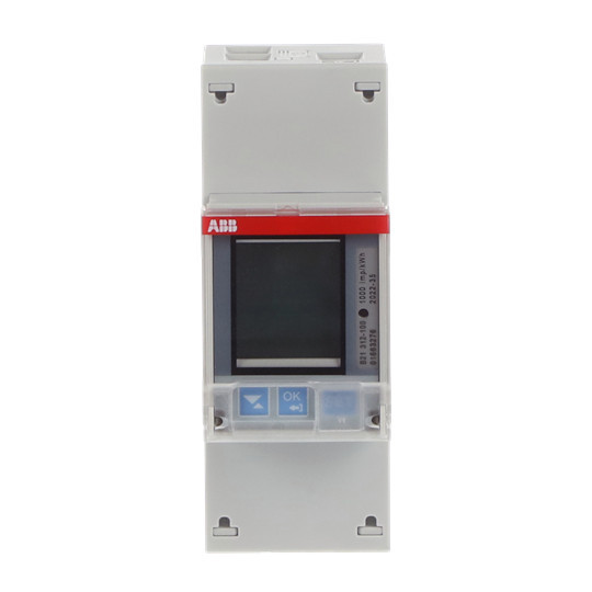 ABB B21 312-100 Wechselstromzähler, RS485 Silber, 1 Phase, Direktanschluss 65A