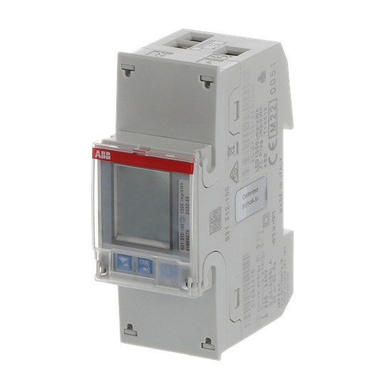 ABB B21 312-100 Wechselstromzähler, RS485 Silber, 1 Phase, Direktanschluss 65A