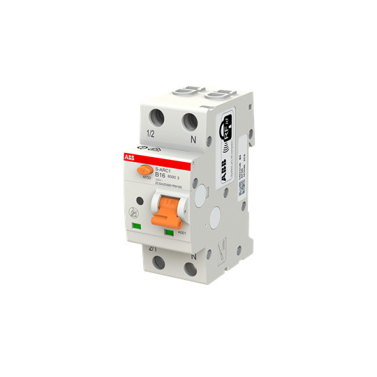 ABB AFDD+LS S-ARC1-B16, 6kA, 1P+N, 2TE Fehlerlichtbogen-Schutzeinrichtung + LS