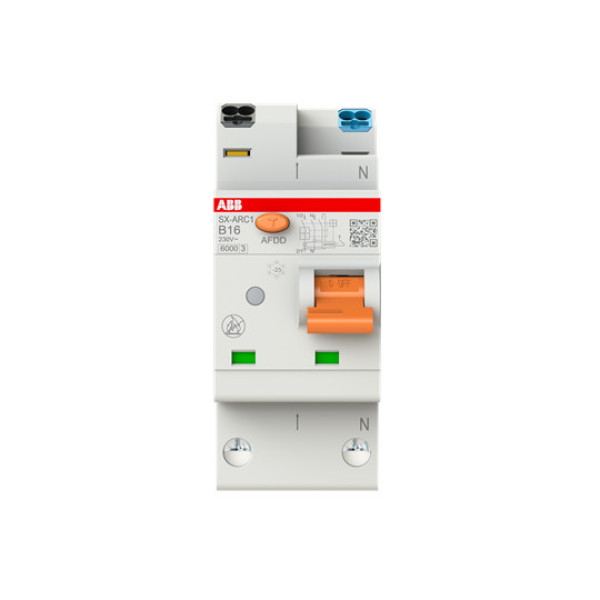 ABB AFDD+LS SX-ARC1-B16, 6kA, 1P+N, 2TE Fehlerlichtbogen-Schutzeinrichtung + LS