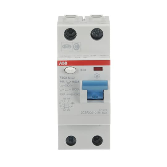 ABB F202A-40/0,03 FI-Schutzschalter 2P,Typ A,40A,30mA