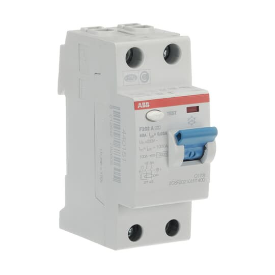 ABB F202A-40/0,03 FI-Schutzschalter 2P,Typ A,40A,30mA