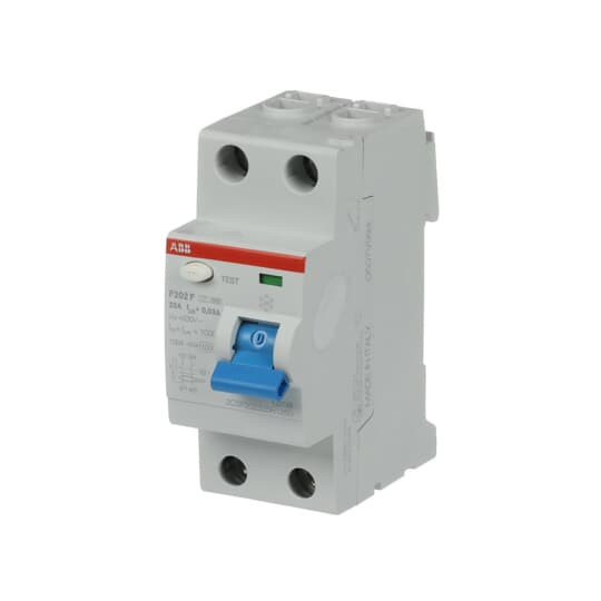 ABB F202F-25/0,03 FI-Schalter 2P, Type F, 25A, 30mA