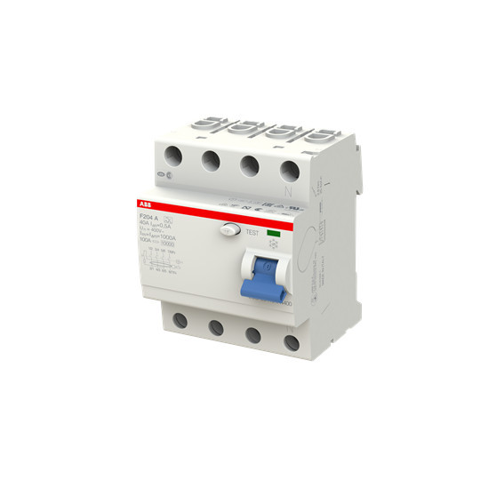 ABB F204A-40/0,5 FI-Schutzschalter 4P,Typ A,40A,500mA