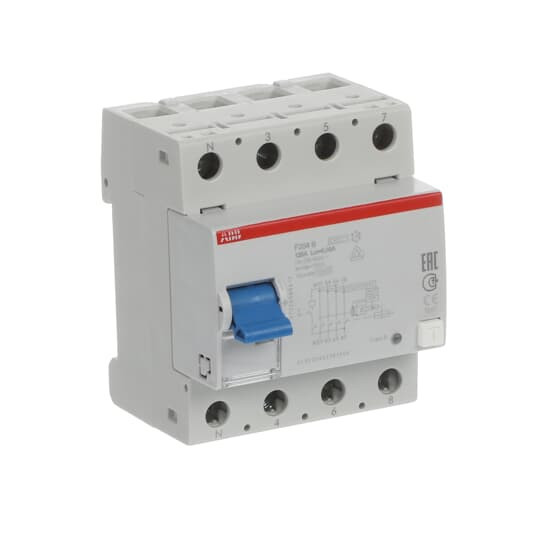 ABB F204B-125/0,03L FI-Schutzschalter 4P,allstromsens.,125A,30mA,N links, Made in Germany