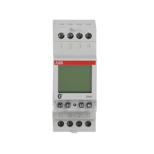ABB DW2 Wochenzeitschaltuhr 2 Kanäle Bluetooth Programmierung per App