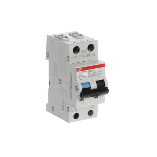 ABB DS201A-B6/0,03 FI/LS-Schalter 6kA, 1P+N, Typ A, B 6, 30mA