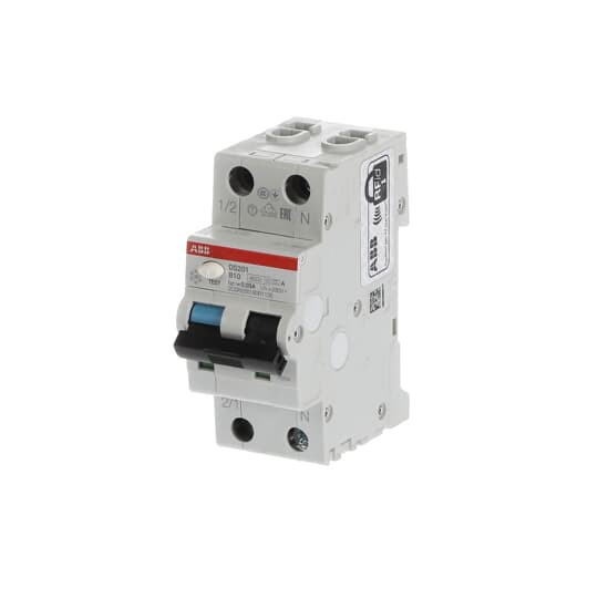 ABB DS201A-B10/0,03 FI/LS-Schalter 6kA, 1P+N, Typ A, B 10, 30mA