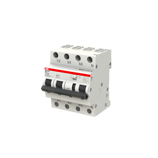 ABB DS203NCA-B25/0,03 FI/LS-Schalter 6kA, 3P+N, Typ A, B 25, 30mA