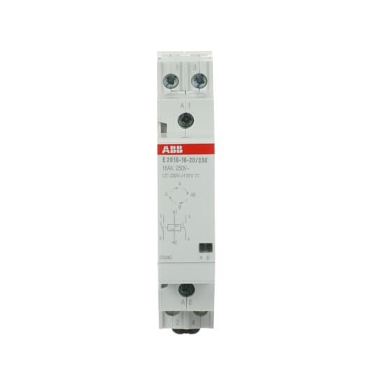 ABB E291S-16-20/230 Serien-Stromstoßschalter Spule 230 VAC/ 110 VDC, 16 A, 2 NO