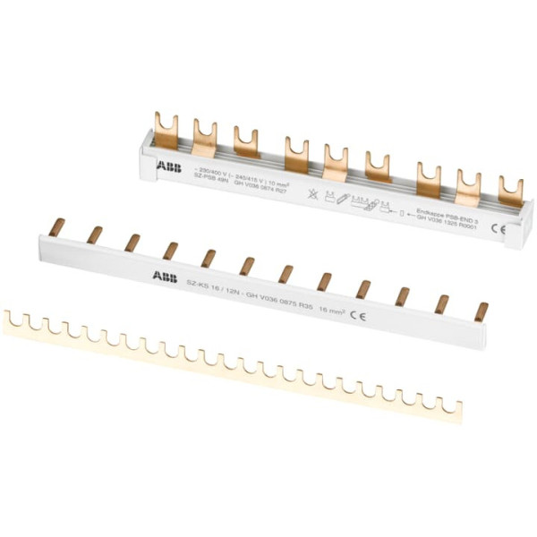 ABB SZ-KS1/12 Universal-Kammschiene 12x1P,12qmm,Gabel,207mm, Made in Germany
