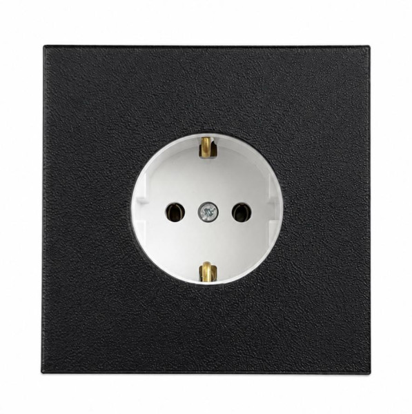 SOIXX Aufsteckrahmen für Steckdosen Schneider Electric Asfora Schwarz Modernes Design ohne Demontage
